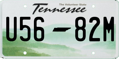 TN license plate U5682M
