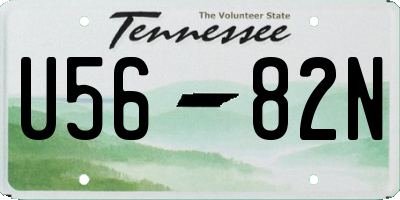 TN license plate U5682N