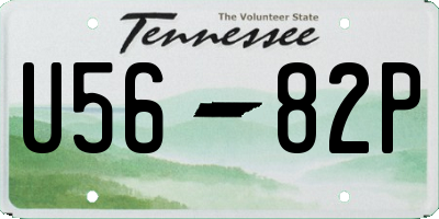 TN license plate U5682P