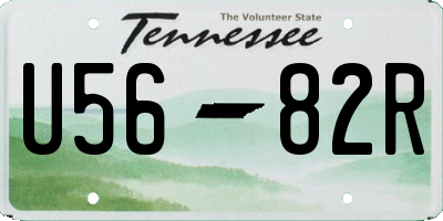 TN license plate U5682R