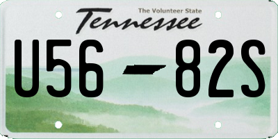 TN license plate U5682S