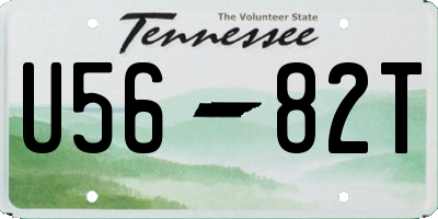 TN license plate U5682T