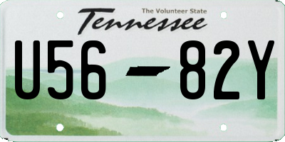 TN license plate U5682Y