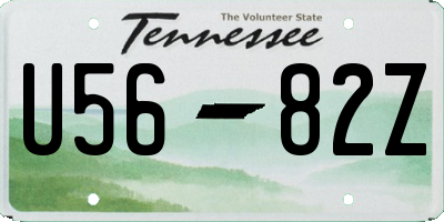 TN license plate U5682Z
