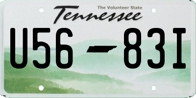TN license plate U5683I