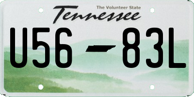 TN license plate U5683L