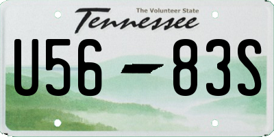 TN license plate U5683S