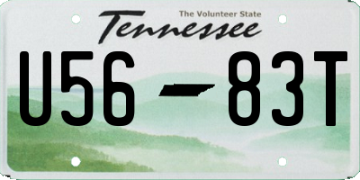 TN license plate U5683T