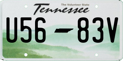 TN license plate U5683V