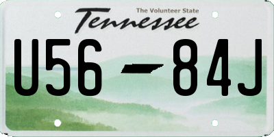 TN license plate U5684J