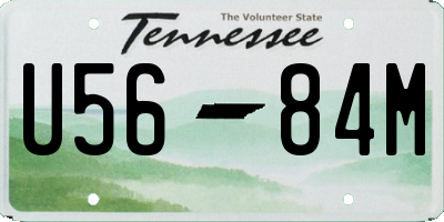 TN license plate U5684M