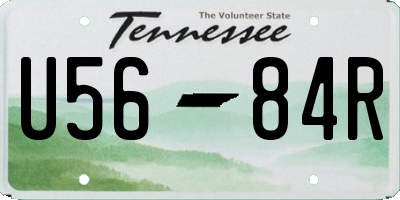 TN license plate U5684R