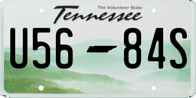 TN license plate U5684S