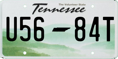 TN license plate U5684T