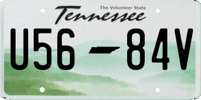 TN license plate U5684V