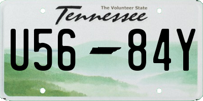 TN license plate U5684Y