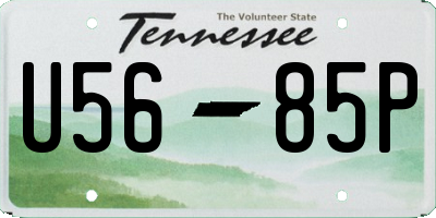 TN license plate U5685P
