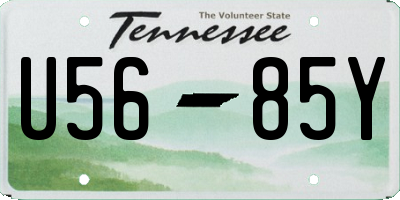TN license plate U5685Y