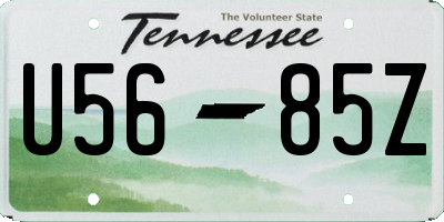 TN license plate U5685Z