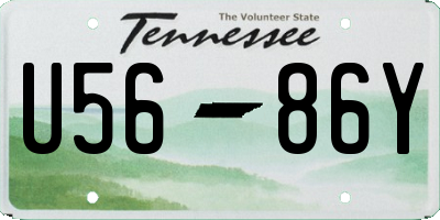 TN license plate U5686Y