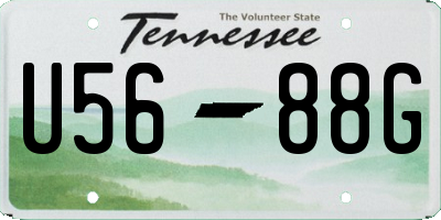 TN license plate U5688G