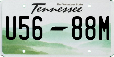 TN license plate U5688M