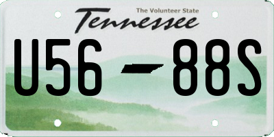 TN license plate U5688S