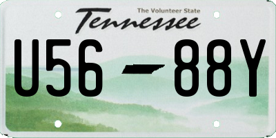 TN license plate U5688Y