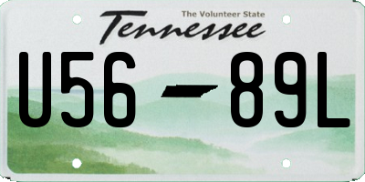TN license plate U5689L