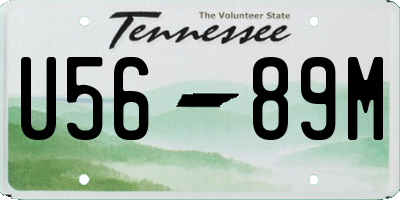 TN license plate U5689M