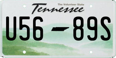 TN license plate U5689S