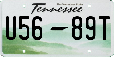 TN license plate U5689T