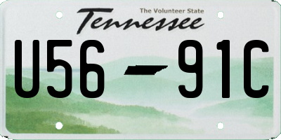 TN license plate U5691C