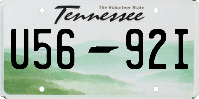 TN license plate U5692I