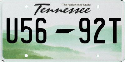 TN license plate U5692T