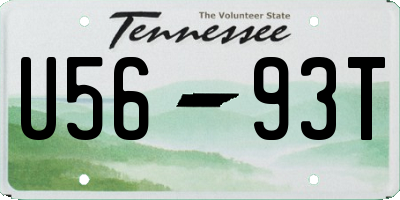 TN license plate U5693T