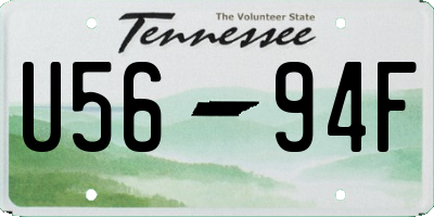 TN license plate U5694F