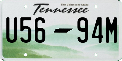 TN license plate U5694M