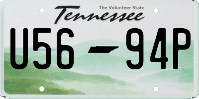 TN license plate U5694P