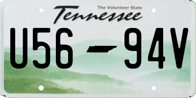 TN license plate U5694V