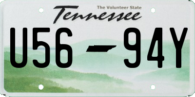 TN license plate U5694Y