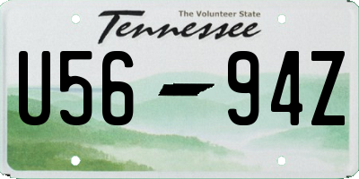 TN license plate U5694Z