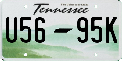 TN license plate U5695K