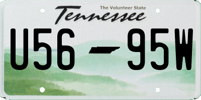 TN license plate U5695W