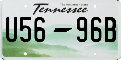TN license plate U5696B