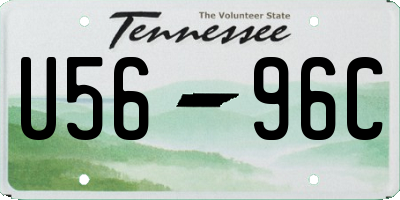 TN license plate U5696C
