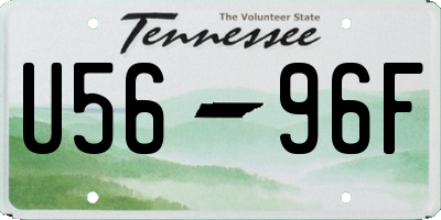 TN license plate U5696F