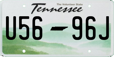 TN license plate U5696J
