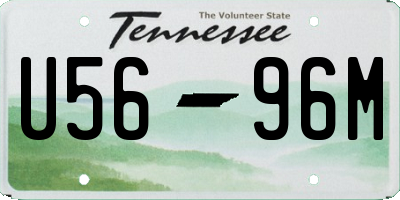 TN license plate U5696M