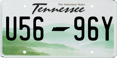 TN license plate U5696Y